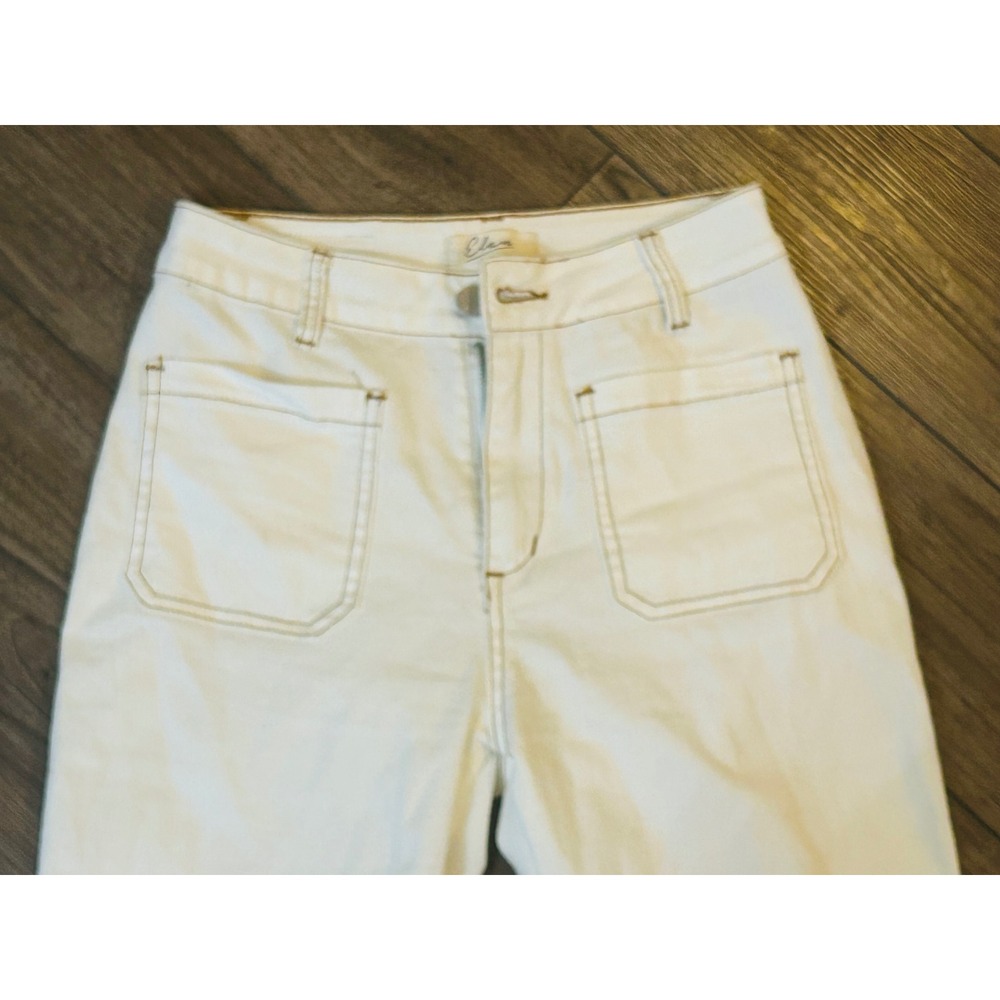 Elan Off-White Wide Leg Pants - Picture 3 of 6